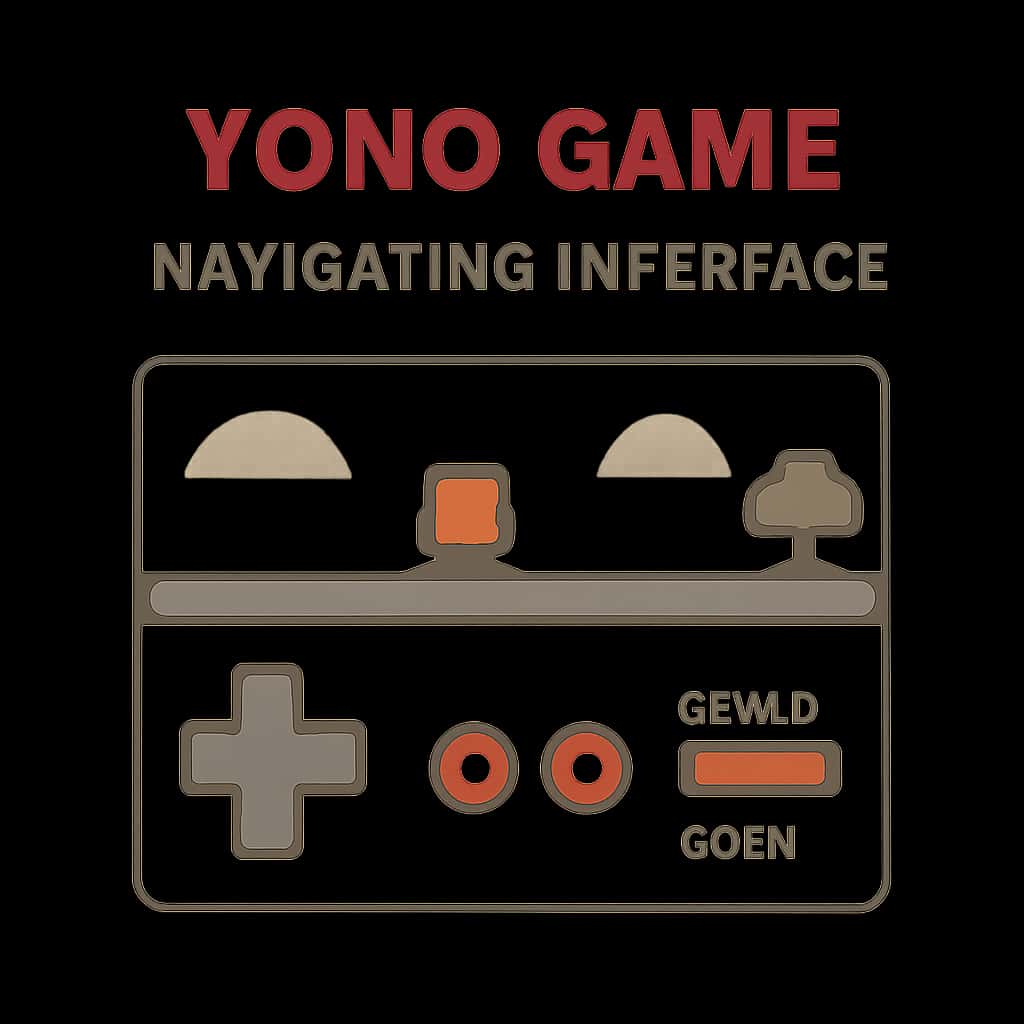 An educational diagram about Yono Game interface navigation.
