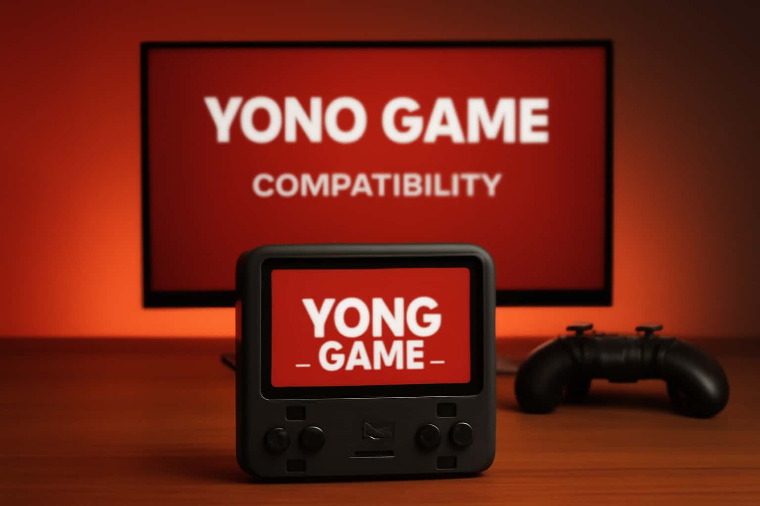 An informative scene on Yono Game Device Compatibility with clear text.