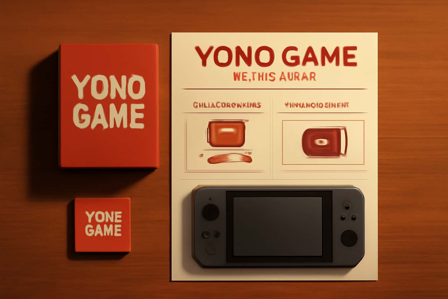 An informative scene illustrating the Yono Game Setup Guide with clear branding.